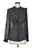 Ann Taylor 100% Polyester Black Long Sleeve Blouse Size 6 - photo 1