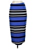 Express Stripes Blue Casual Skirt Size 0 - photo 1