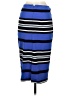 Express Stripes Blue Casual Skirt Size 0 - photo 2