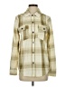 O'Neill 100% Polyester Plaid Ivory Long Sleeve Blouse Size S - photo 1