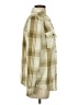 O'Neill 100% Polyester Plaid Ivory Long Sleeve Blouse Size S - photo 4