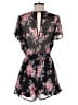 Trixxi 100% Polyester Floral Black Romper Size S - photo 2