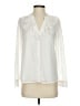 J.Crew Factory Store 100% Polyester Solid Ivory Long Sleeve Blouse Size XS - photo 1