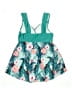Unbranded Tropical Teal Swimsuit Top Size M - photo 2