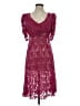 Mango Burgundy Cocktail Dress Size 4 - photo 1