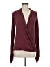 Studio M Burgundy Long Sleeve Blouse Size M - photo 1