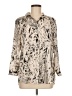 Robert Rodriguez 100% Polyester Animal Print Ivory 3/4 Sleeve Blouse Size M - photo 1