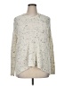 Absolutely Creative Worldwide Metallic Ivory Pullover Sweater Size 1X - photo 1