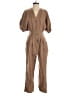 Zara Solid Brown Tan Jumpsuit Size S - photo 1