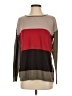 Project 100% Cotton Color Block Brown Pullover Sweater Size S - photo 1