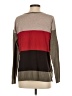 Project 100% Cotton Color Block Brown Pullover Sweater Size S - photo 2
