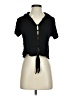 O'Neill 100% Viscose Black Short Sleeve Blouse Size XS - photo 1