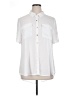 Cato 100% Polyester White Short Sleeve Blouse Size XL - photo 1