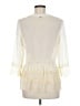 Harlyn 100% Polyester Ivory 3/4 Sleeve Blouse Size M - photo 2