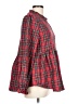 Shein Red Long Sleeve Blouse Size 12 - photo 4