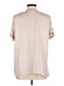 Love Stitch 100% Polyester Tan Short Sleeve Blouse Size M - photo 2