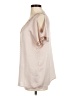 Love Stitch 100% Polyester Tan Short Sleeve Blouse Size M - photo 5