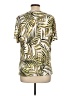 JM Collection Ivory Short Sleeve Top Size L - photo 2