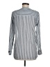 J.Crew 100% Cotton Stripes Silver Long Sleeve Blouse Size 8 - photo 2