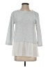 Ann Taylor LOFT Silver 3/4 Sleeve Top Size XS - photo 1