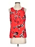 Milano 100% Polyester Red Sleeveless Blouse Size S - photo 1