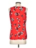 Milano 100% Polyester Red Sleeveless Blouse Size S - photo 2
