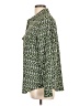 Alfani 100% Polyester Print Green Long Sleeve Blouse Size L - photo 5