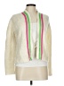 Tanner Color Block White Ivory Cardigan Size L - photo 1