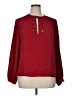 Diane von Furstenberg 100% Silk Red Long Sleeve Silk Top Size 14 - photo 1