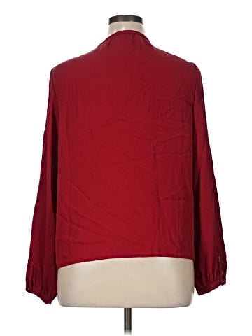 Diane von Furstenberg Long Sleeve Silk Top (view 2)