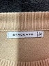 Staccato Stripes Ivory Turtleneck Sweater Size S - photo 7