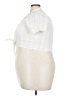 Ysé Ivory Sleeveless Button-Down Shirt Size 4X - photo 5