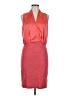 St. John Red Orange Cocktail Dress Size 6 - photo 1