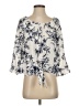B.wear 100% Polyester Ivory 3/4 Sleeve Blouse Size XS - photo 1