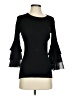 Design History Black 3/4 Sleeve Top Size S - photo 1