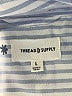 Thread & Supply 100% Tencel Hearts Silver Long Sleeve Button-Down Shirt Size L - photo 4