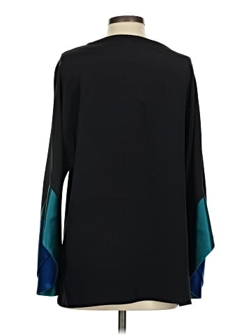 Emmelle Long Sleeve Silk Top (view 2)