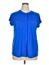 Dana Buchman Blue Short Sleeve Blouse Size XL - photo 1