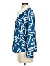 Shein Print Blue Long Sleeve Blouse Size XS - photo 5