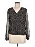 1.State 100% Polyester Black Long Sleeve Blouse Size M - photo 1