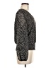 1.State 100% Polyester Black Long Sleeve Blouse Size M - photo 4