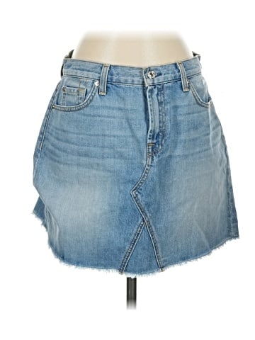 7 For All Mankind Denim Skirt (view 1)