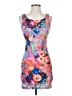 Unbranded Print Purple Cocktail Dress Size S - photo 1