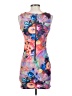 Unbranded Print Purple Cocktail Dress Size S - photo 2