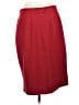 Louis Féraud Solid Red Wool Skirt Size 12 - photo 2