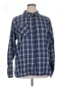 Pie in the sky Plaid Blue Long Sleeve Blouse Size 1X - photo 1