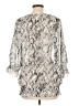 Chico's 100% Polyester Silver 3/4 Sleeve Blouse Size Lg (2) - photo 2