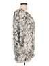 Chico's 100% Polyester Silver 3/4 Sleeve Blouse Size Lg (2) - photo 4