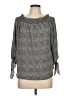 MICHAEL Michael Kors Gray 3/4 Sleeve Blouse Size L - photo 1
