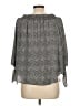 MICHAEL Michael Kors Gray 3/4 Sleeve Blouse Size L - photo 2